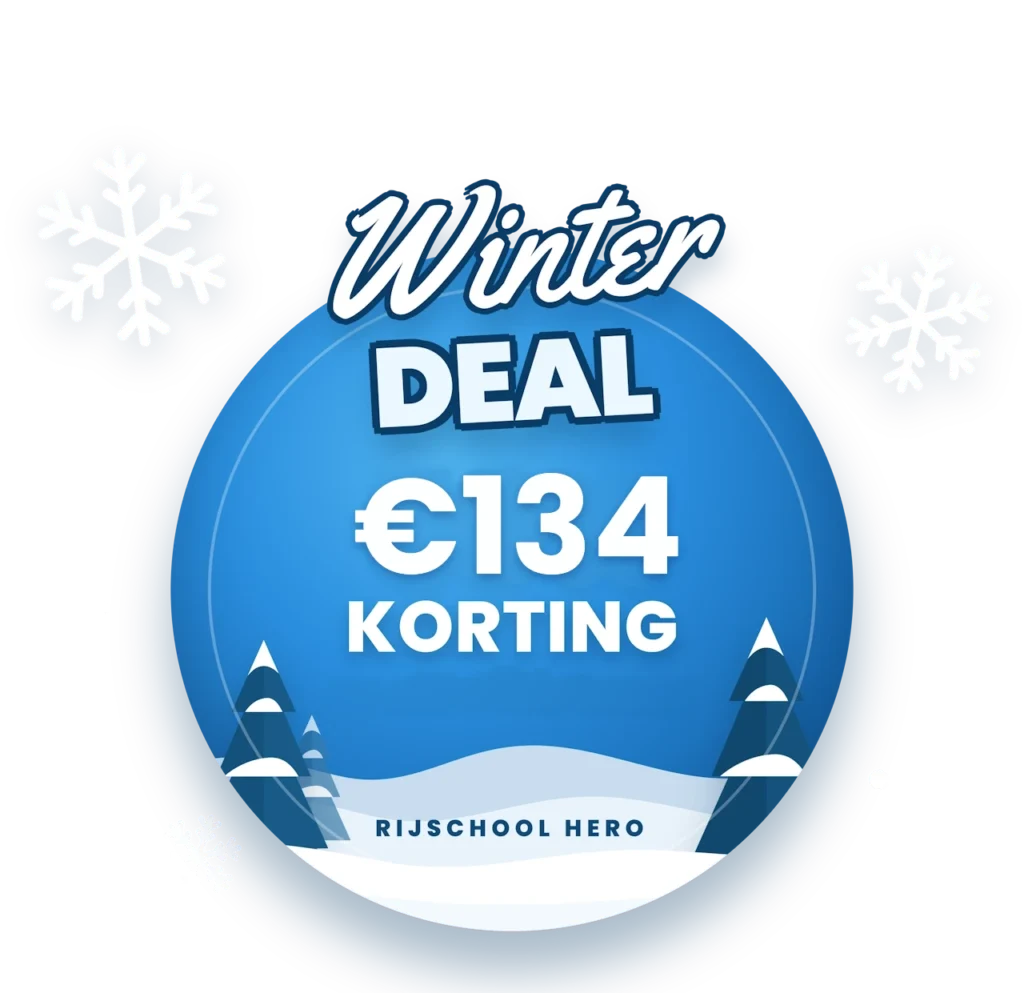 Winterdeal: €134 korting op het Pro-pakket autorijlessen